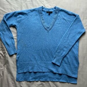 Banana Republic Sky Blue V-Neck Sweater